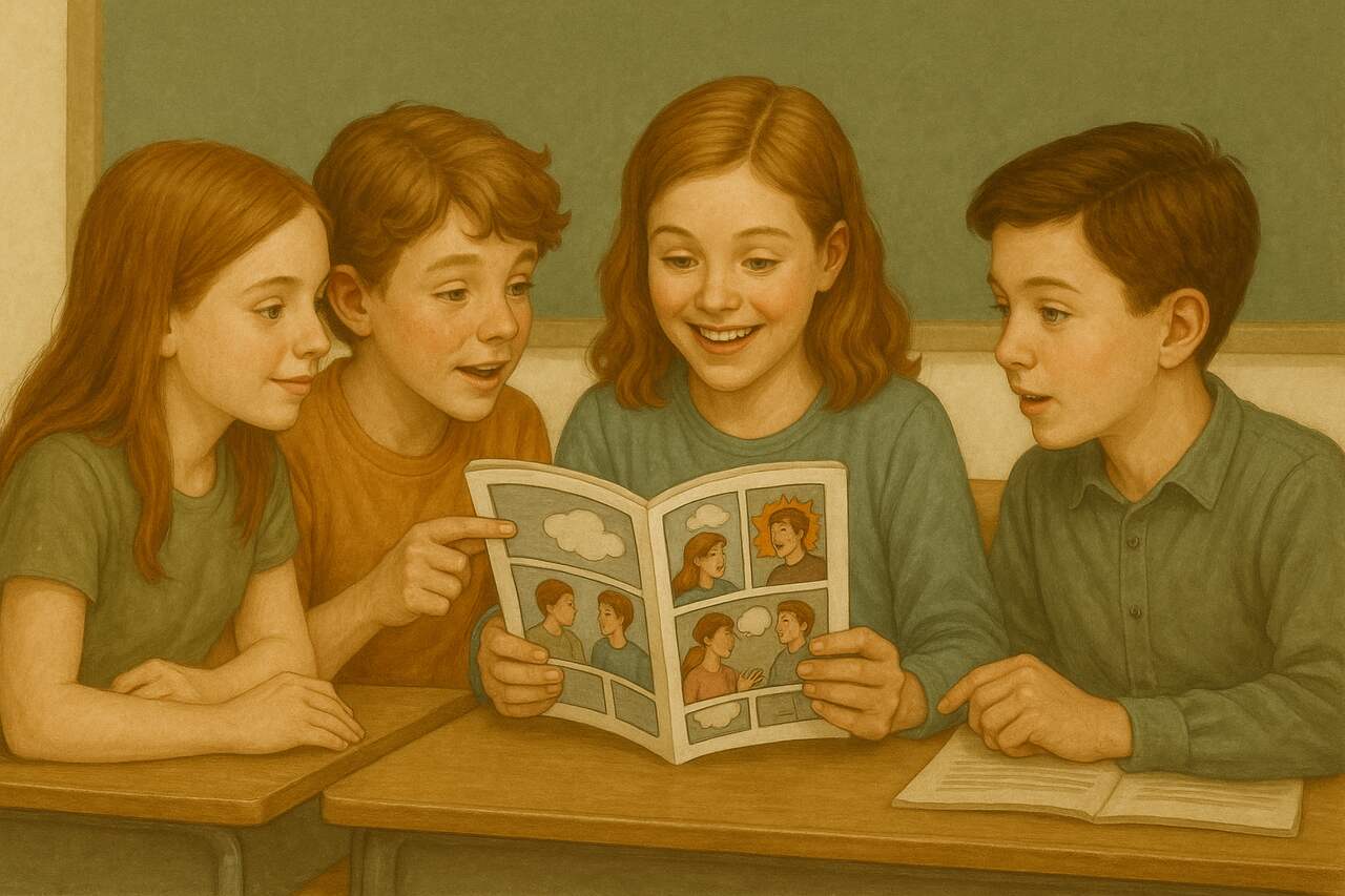 komiks edukacyjny w szkole